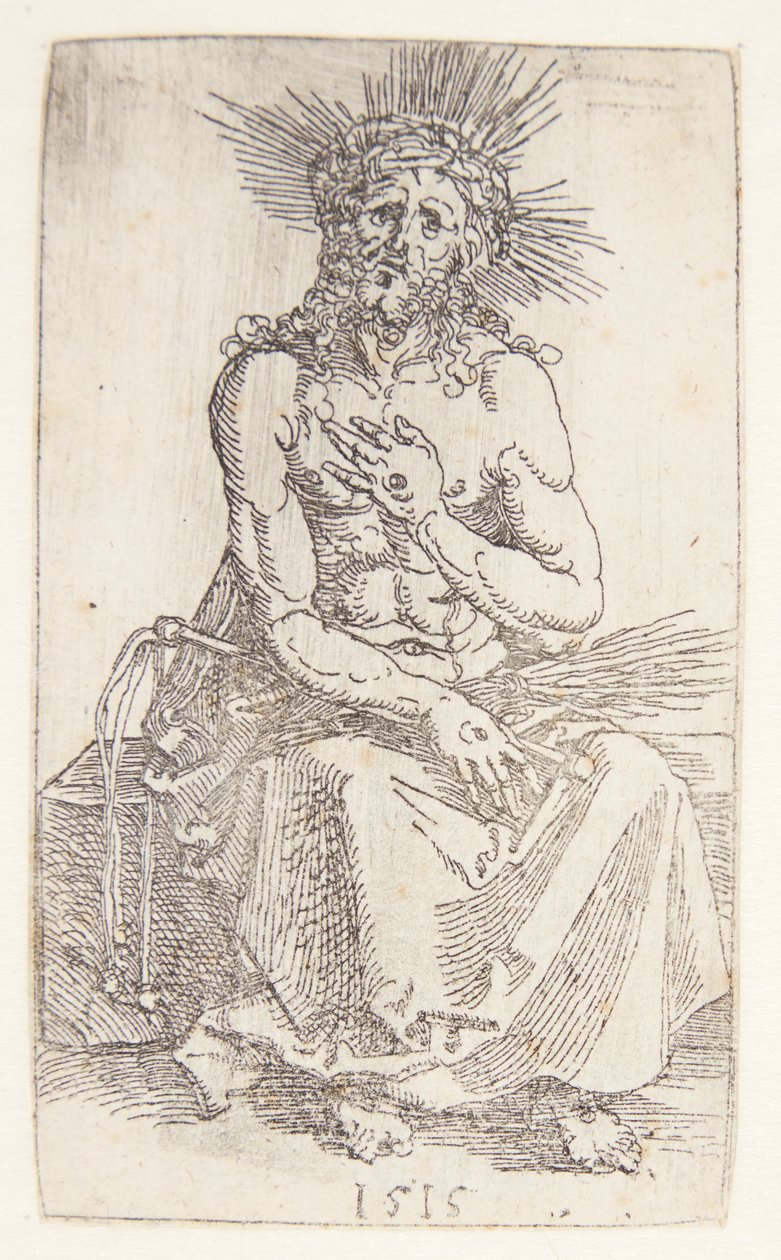 Acıların adamı, siddende by Albrecht Dürer