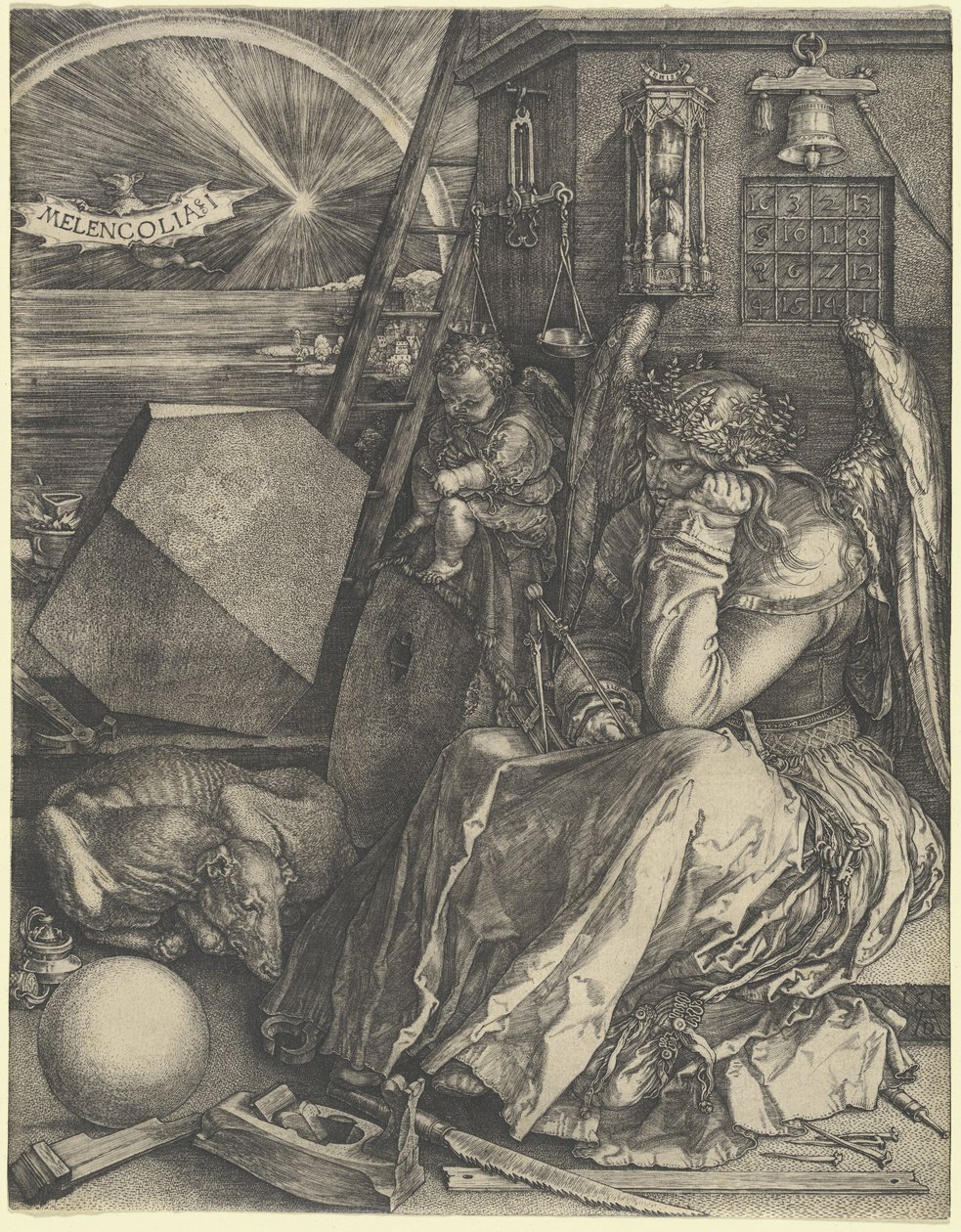 melenkolya ben by Albrecht Dürer
