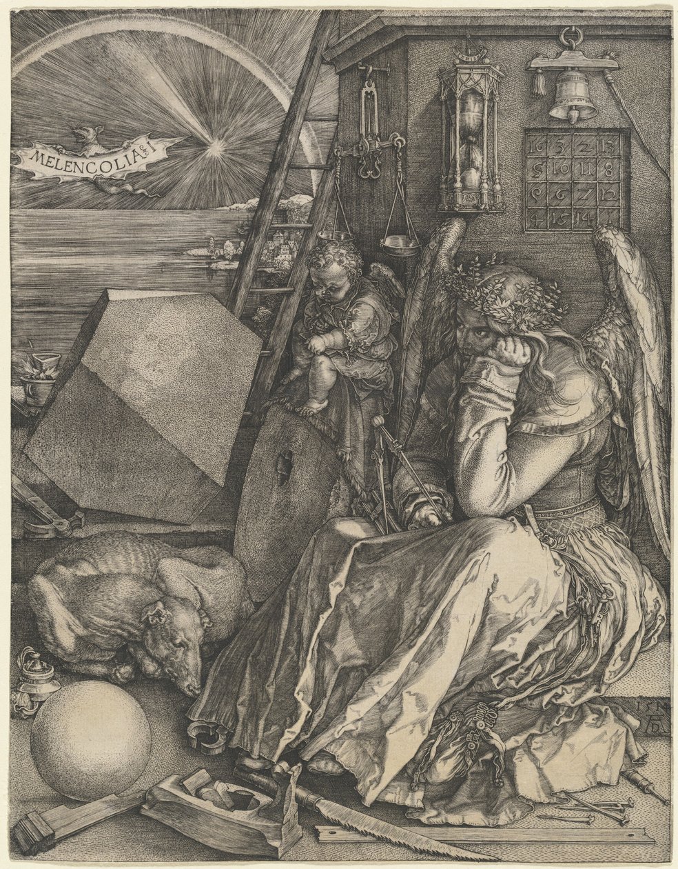 melenkolya ben by Albrecht Dürer
