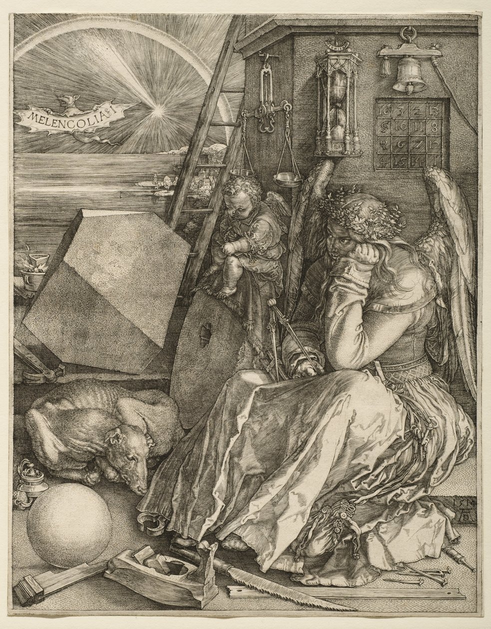 Melenkolya I, 1514 by Albrecht Dürer