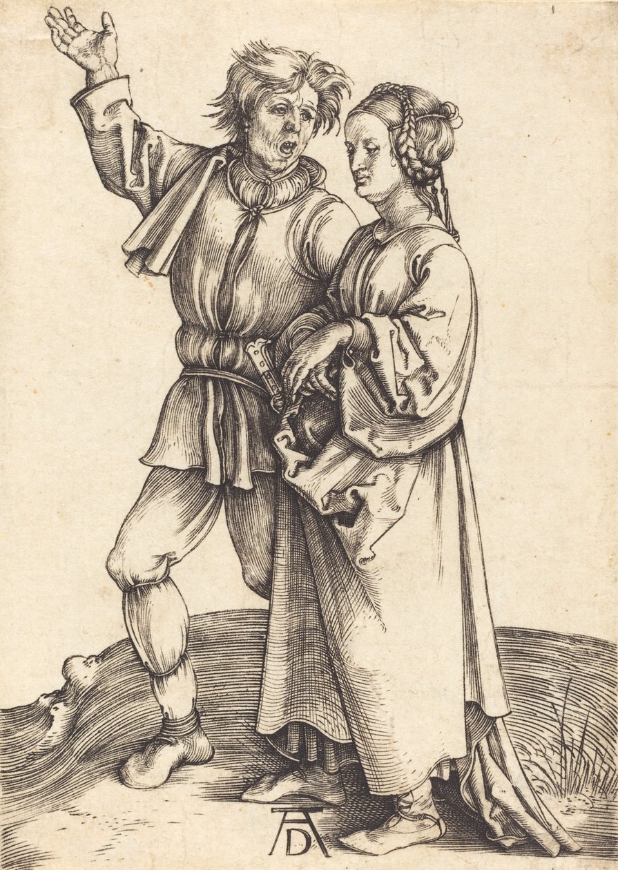 Köylü ve Karısı, c. 14971498. by Albrecht Dürer