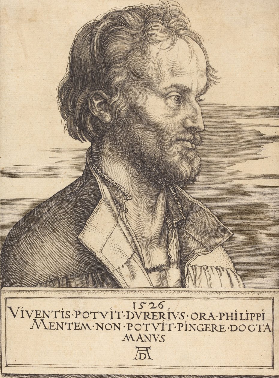 Philip Melanchthon, 1526. by Albrecht Dürer