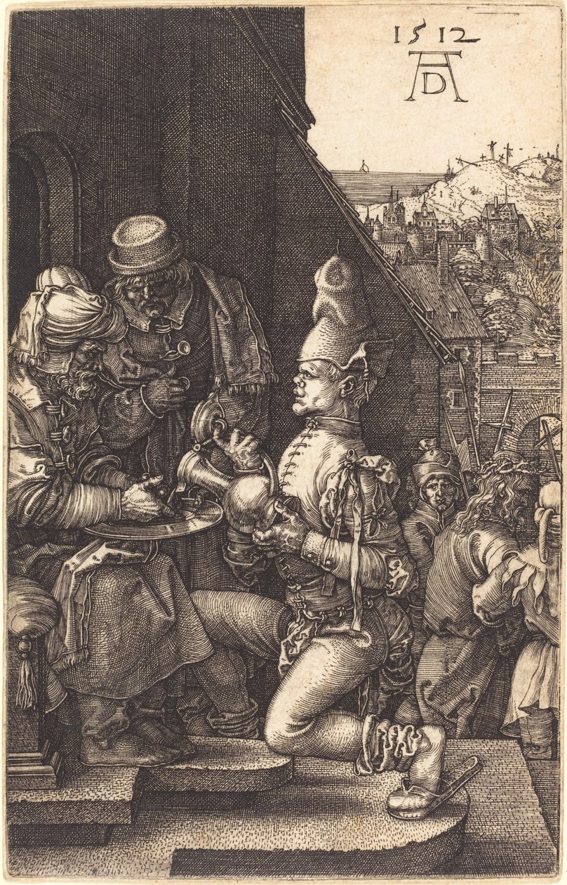 Pilatus Ellerini Yıkamak by Albrecht Dürer