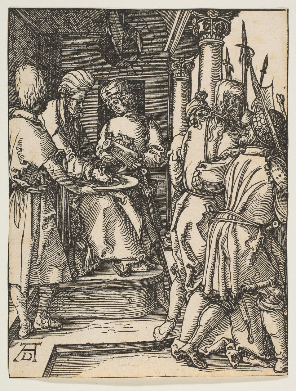 Küçük Tutkudan Ellerini Yıkanan Pilatus, M.Ö. 1509. by Albrecht Dürer