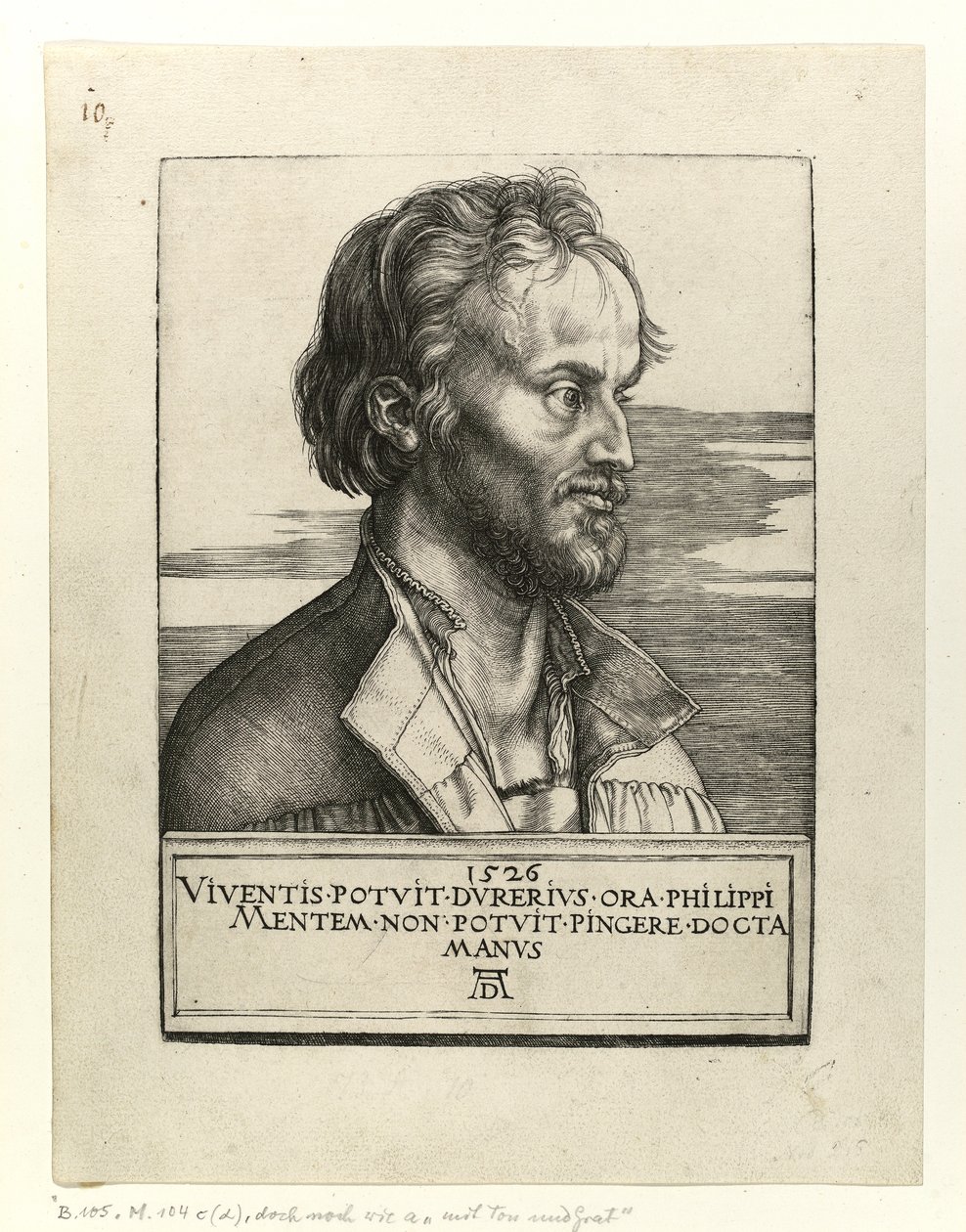 Philipp Melanchton'ın Portresi, 1526 by Albrecht Dürer