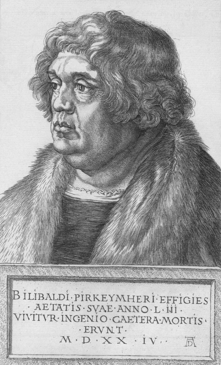 Pirkheimer'ın Portresi, 1524, 1906 by Albrecht Dürer