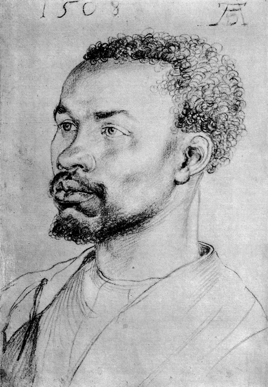 Bir zencinin portresi, 1508, 1936 by Albrecht Dürer