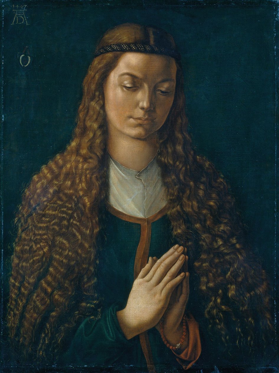 genç bir kadın portresi by Albrecht Dürer