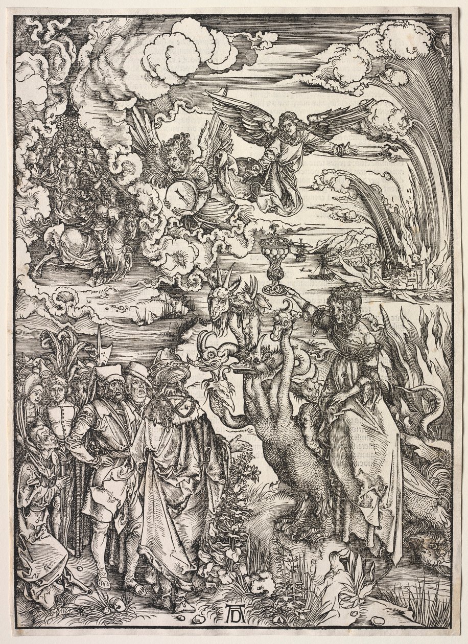 Aziz John'un Vahiy: Babil Kadını, 1511. by Albrecht Dürer