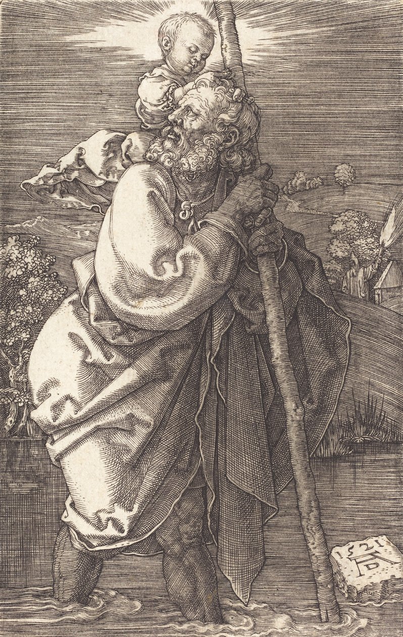 Sola bakan Aziz Christopher, 1521. by Albrecht Dürer