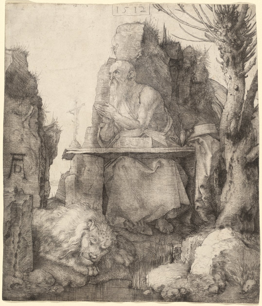 Pollard Willow tarafından Aziz Jerome by Albrecht Dürer