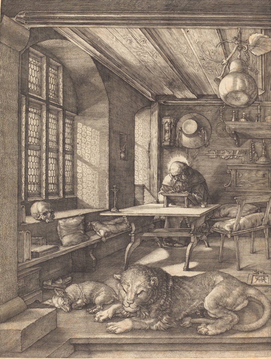 Aziz Jerome Çalışmasında, 1514. by Albrecht Dürer