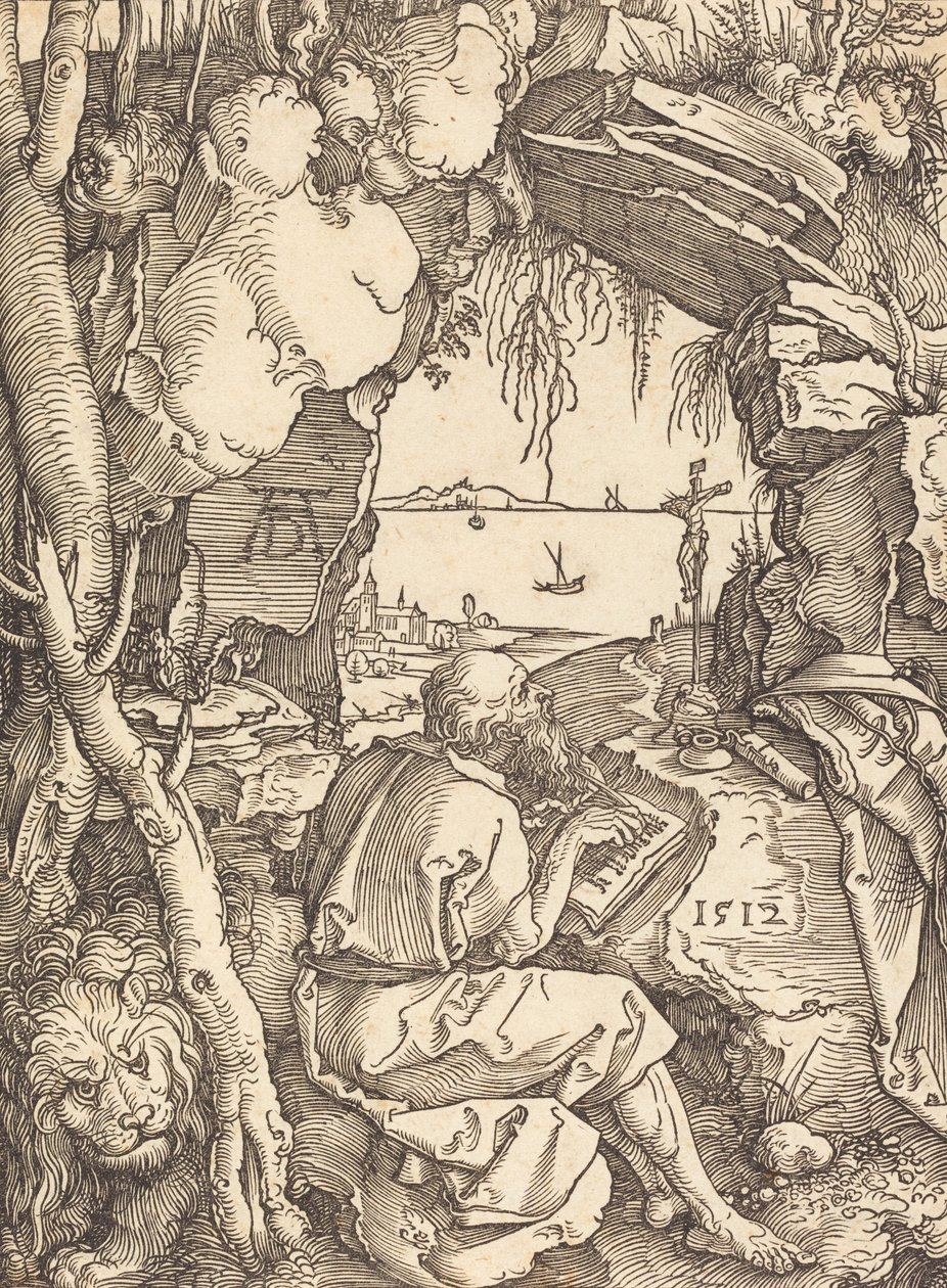Bir Mağaradaki Aziz Jerome, 1512. by Albrecht Dürer