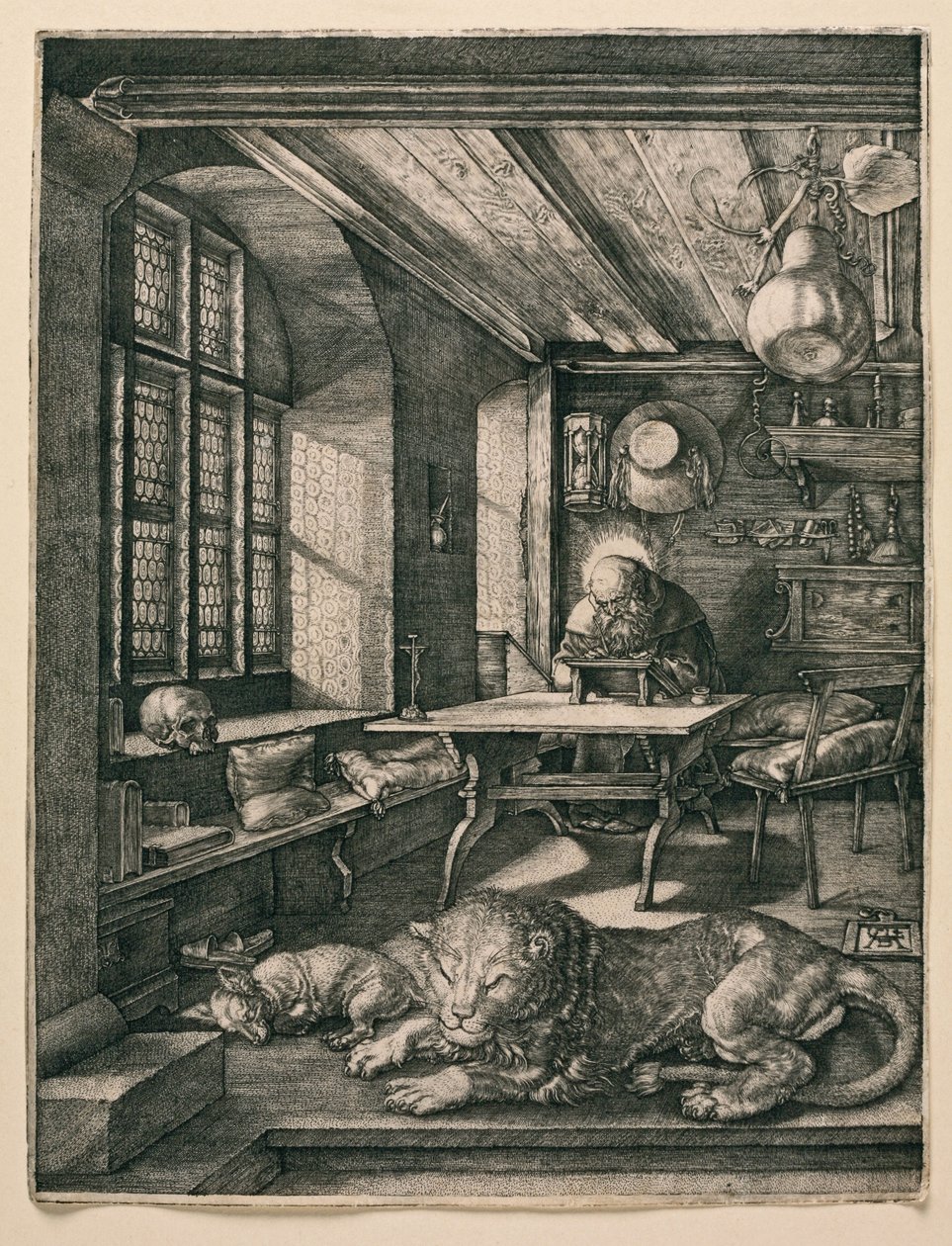 Hücresindeki Aziz Jerome by Albrecht Dürer