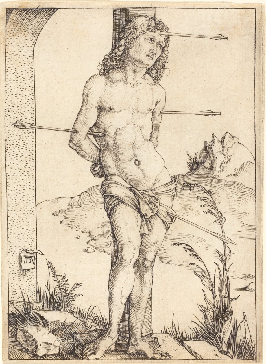 Aziz Sebastian Sütuna Bağlı by Albrecht Dürer