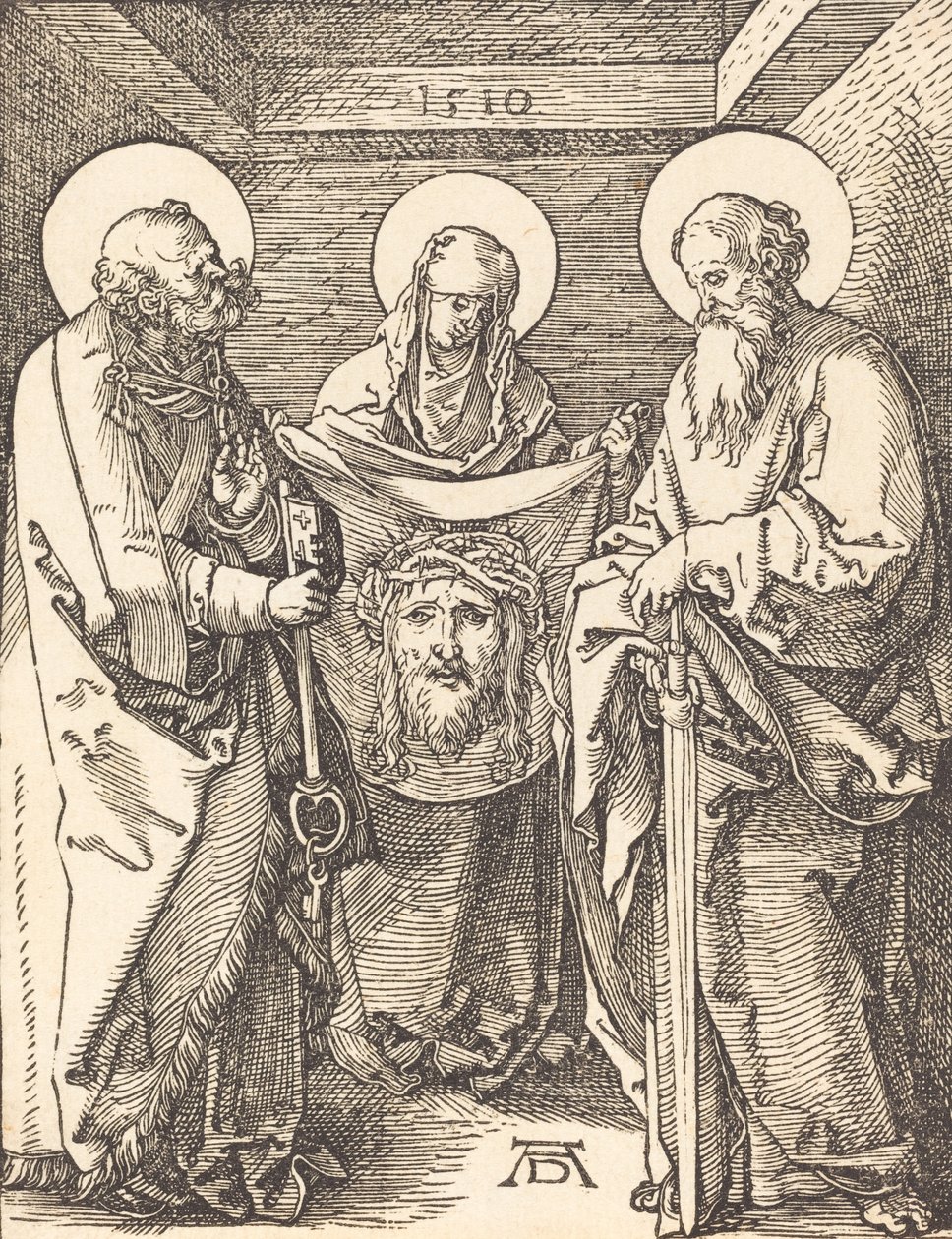 Aziz Peter ve Paul arasında Aziz Veronica, 1509. by Albrecht Dürer