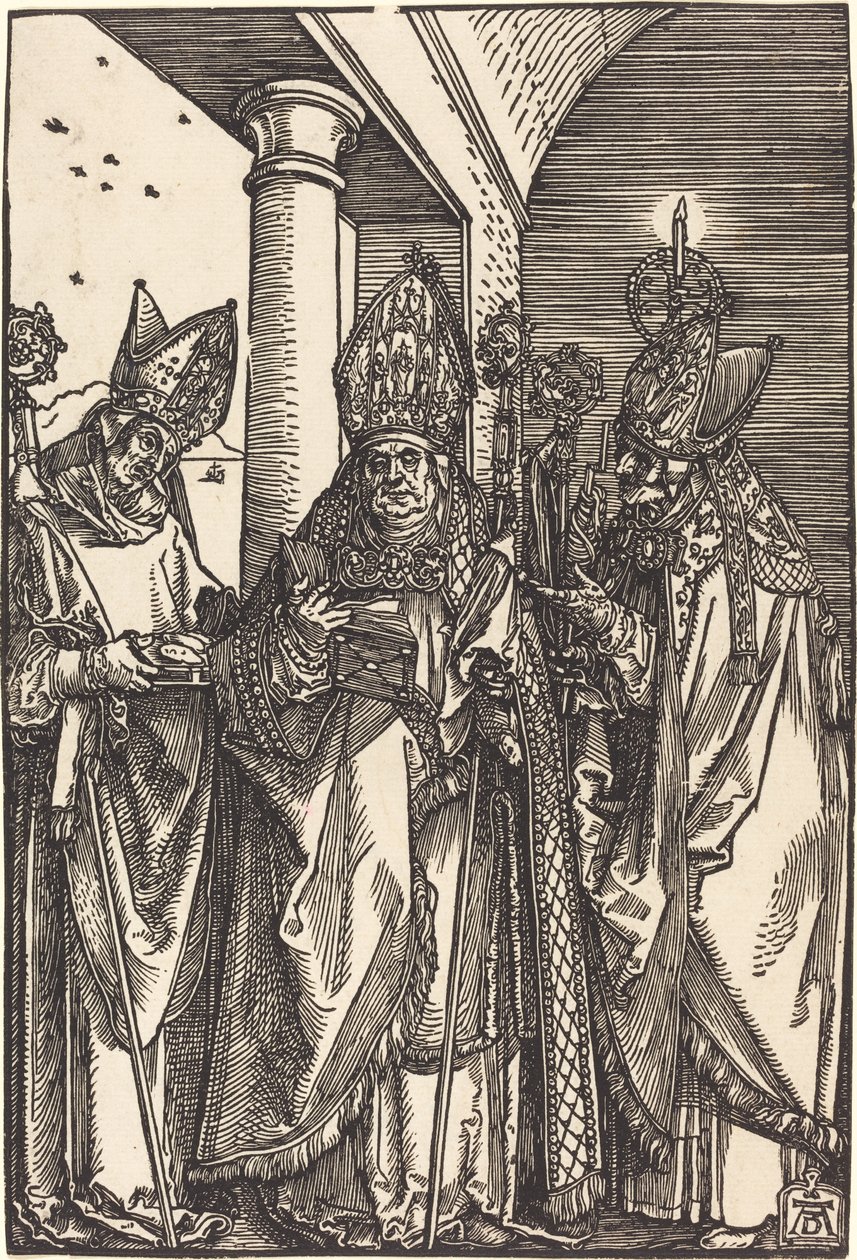 Aziz Nicholas, Ulrich ve Erasmus by Albrecht Dürer