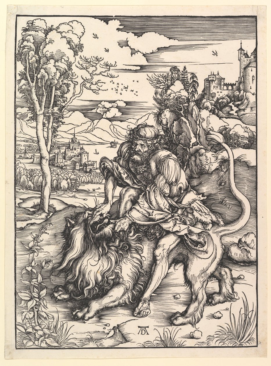 Aslan Parçalayan Samson, M.Ö. 1497-98. by Albrecht Dürer