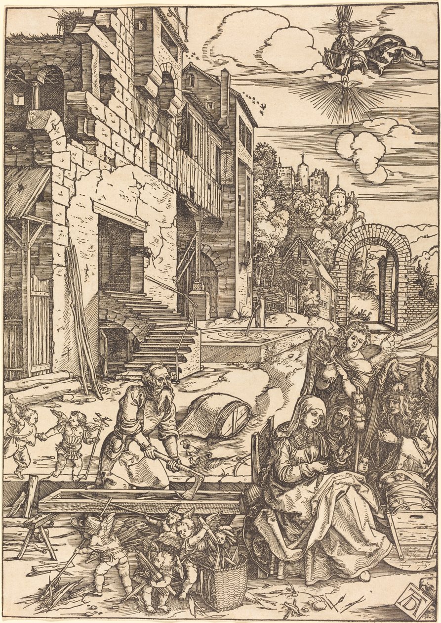 Mısır'da Kutsal Ailenin Sojourns by Albrecht Dürer