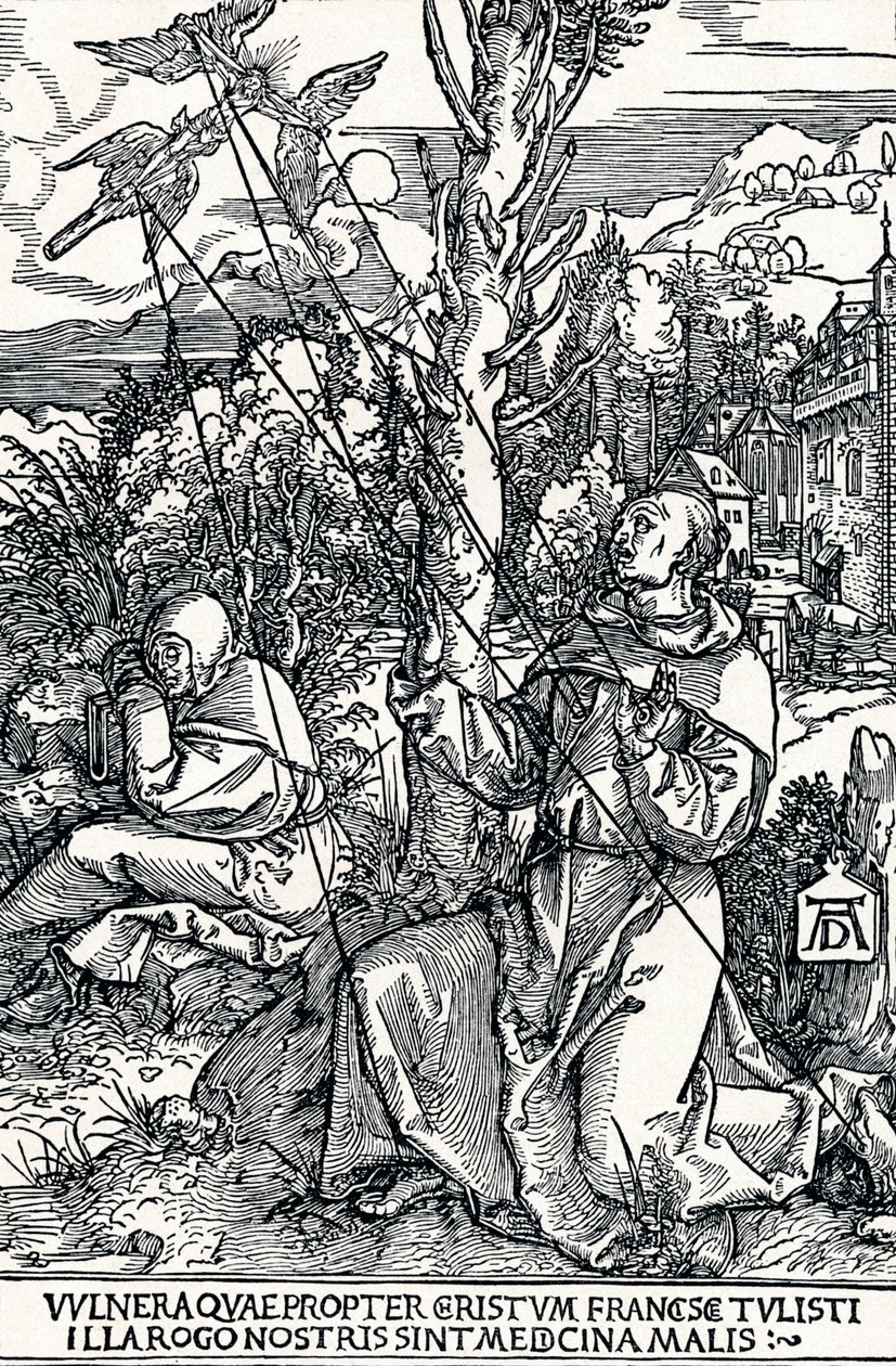 St Francis Stigmata'yı Alırken, 1504 1906 by Albrecht Dürer