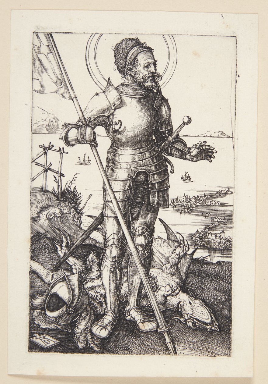 St.Georg yürüyerek by Albrecht Dürer