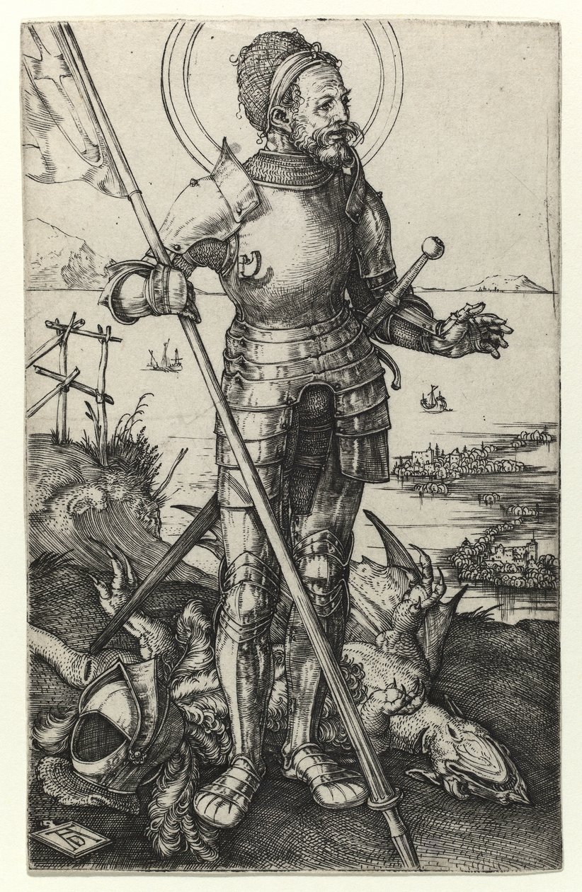Aziz George ayakta, 1502 by Albrecht Dürer