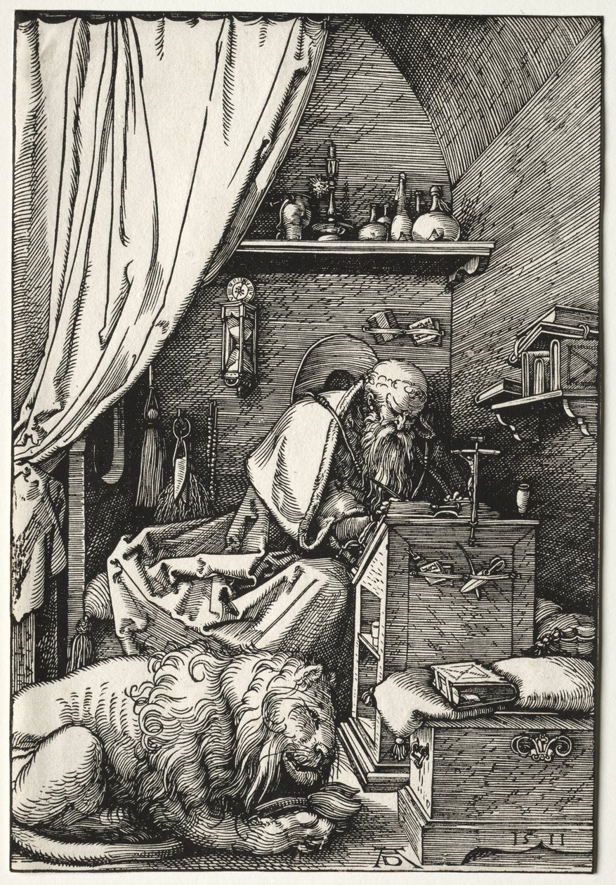 Aziz Jerome Hücresinde by Albrecht Dürer