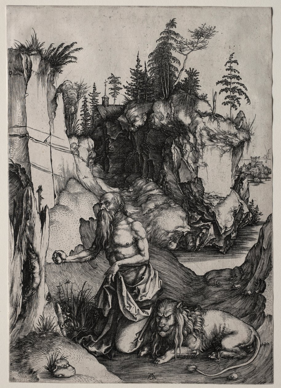 Aziz Jerome Penitence, c. 1497. by Albrecht Dürer