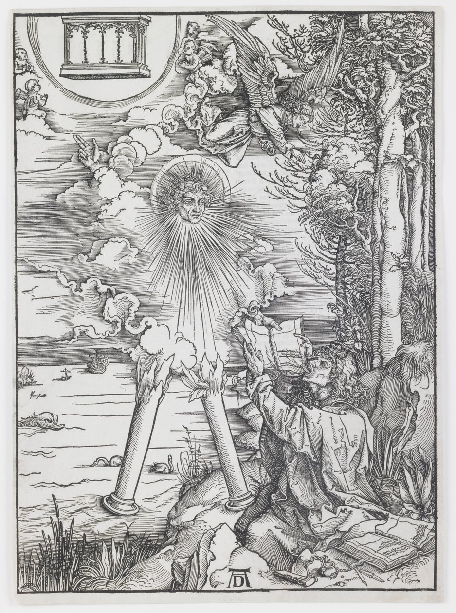 Aziz John, “Kıyamet”ten Kitabı Yutuyor by Albrecht Dürer