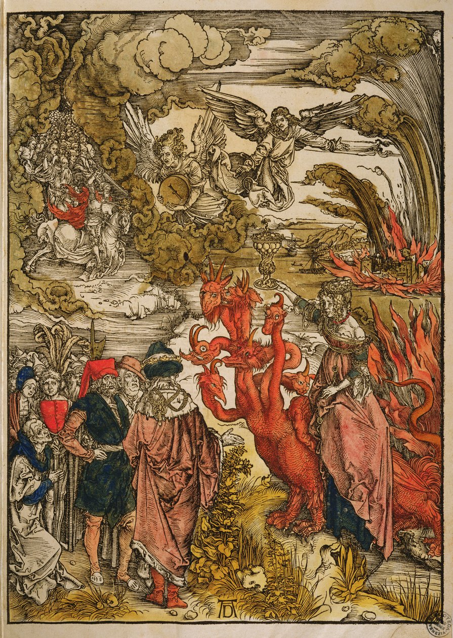 Çölde Aziz John, 1498 (renkli gravür) by Albrecht Dürer