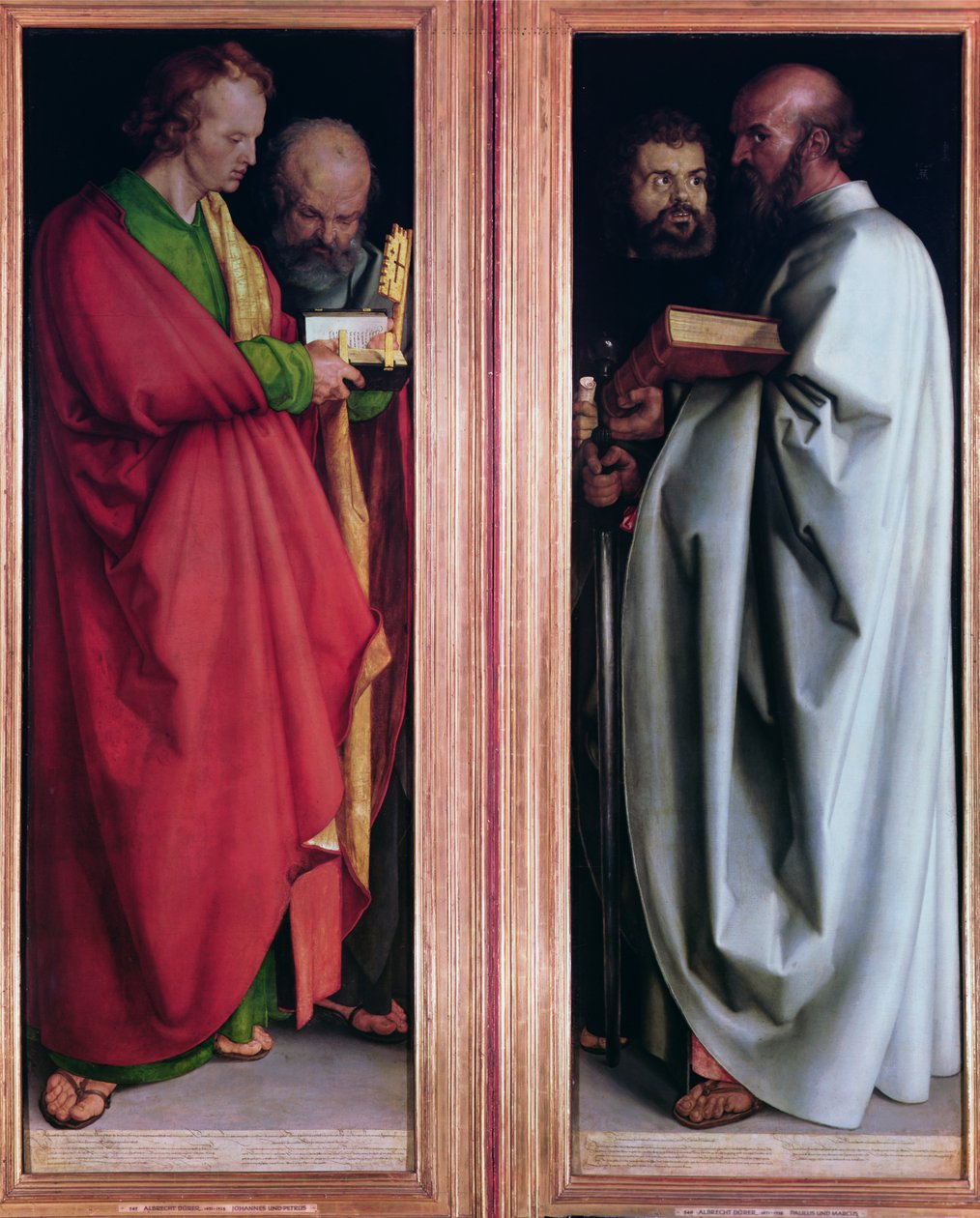 St. John ile St. Peter ve St. Paul, St. Mark ile, 1526 by Albrecht Dürer