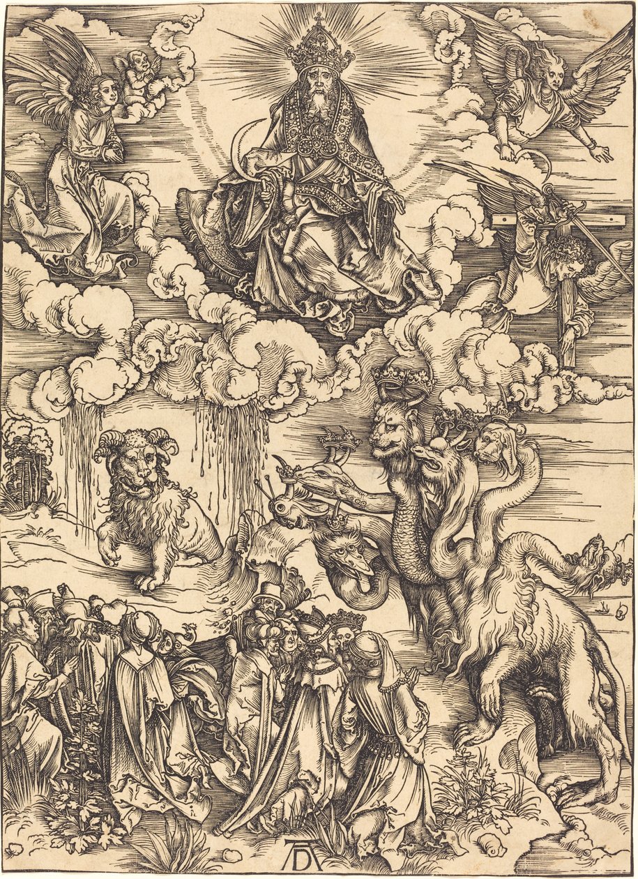 Kuzu Gibi İki Boynuzlu Canavar by Albrecht Dürer