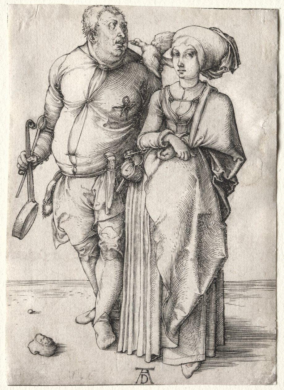 Aşçı ve Karısı by Albrecht Dürer
