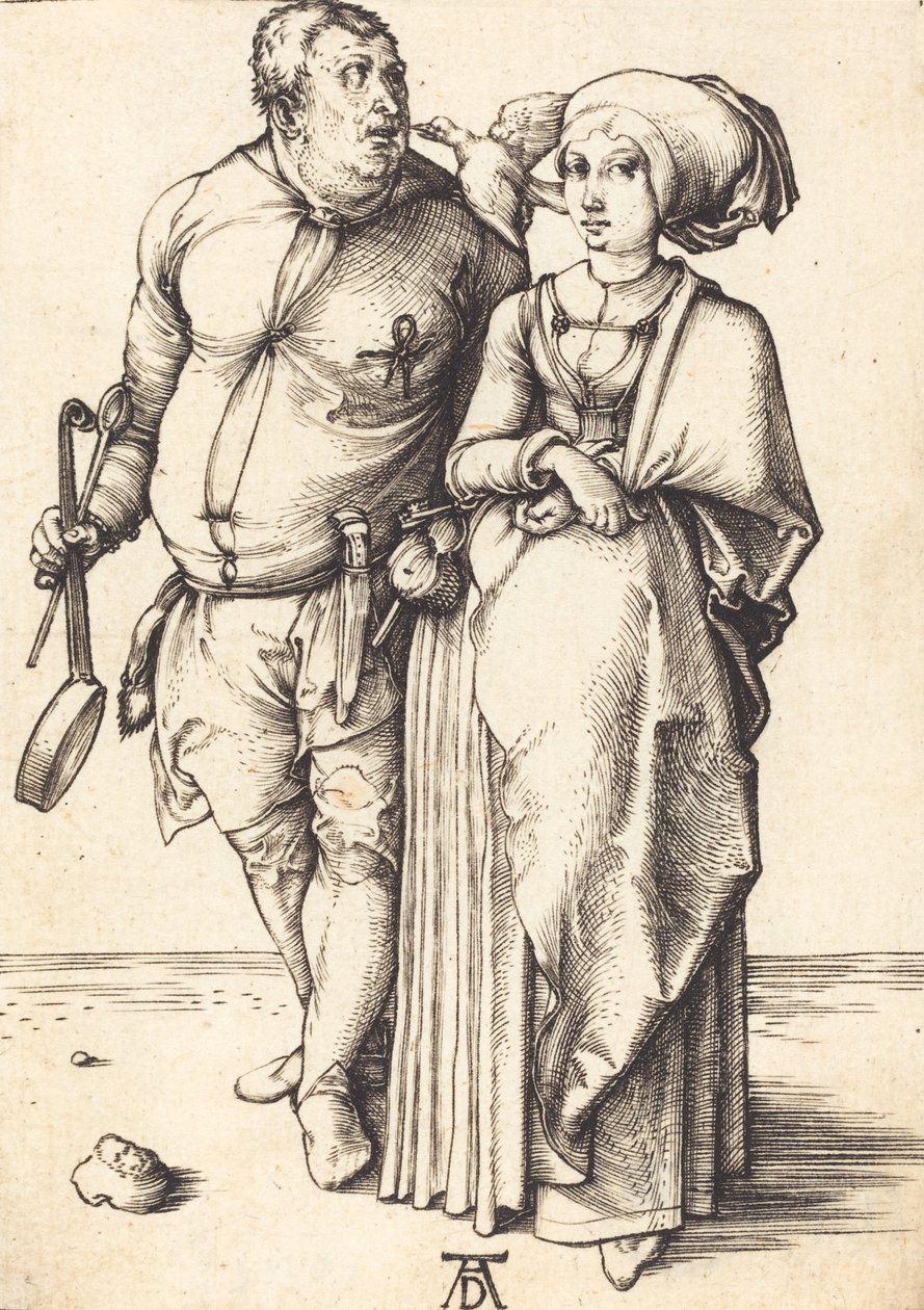 Aşçı ve Karısı, c. 14961497. by Albrecht Dürer