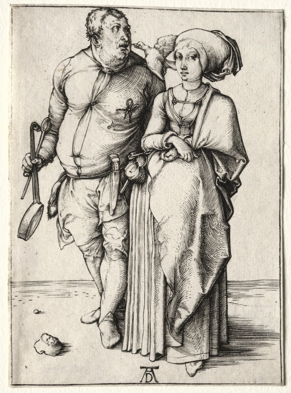 Aşçı ve Karısı, muhtemelen 1497. by Albrecht Dürer