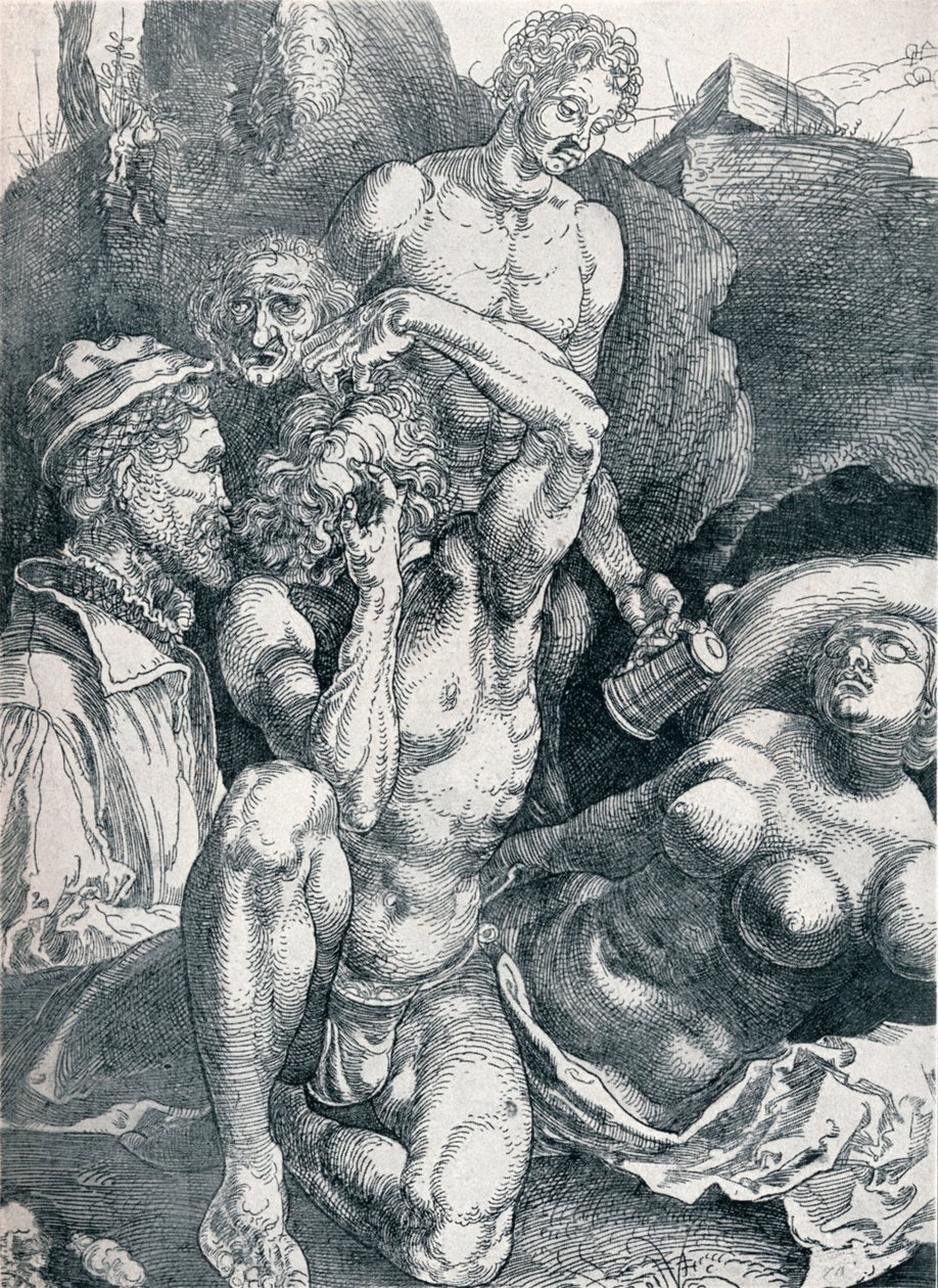 Çaresiz Adam, 1513-1517 1906 by Albrecht Dürer