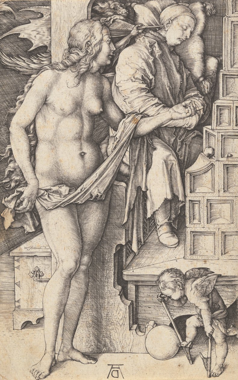 Avaranın Doktor Günaha Düşmesi, 14981499. by Albrecht Dürer