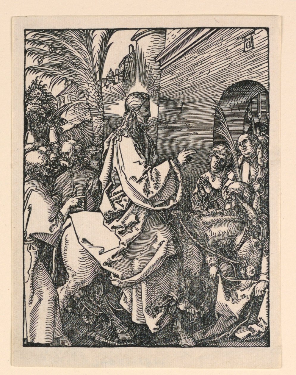 Küçük Tutku Serisinden İsa'nın Kudüs'e Girişi by Albrecht Dürer