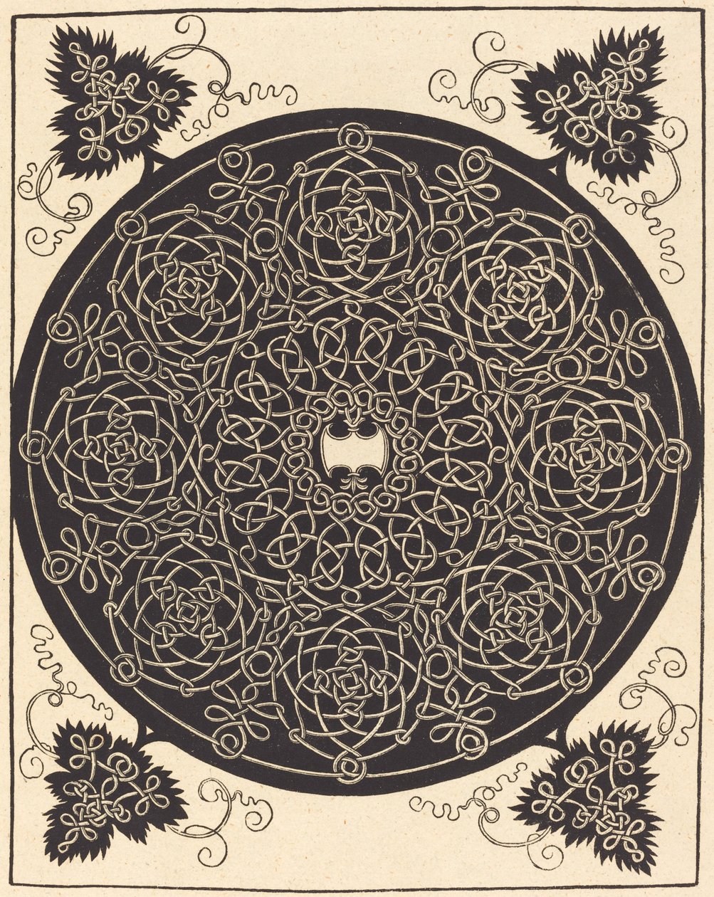 Beşinci Düğüm (altı köşeli beyaz kalkanla) by Albrecht Dürer