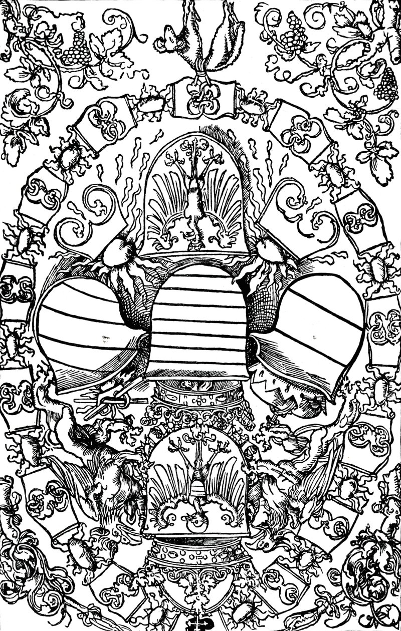 Beş İmparatorluk Arması, 1515 1906 by Albrecht Dürer