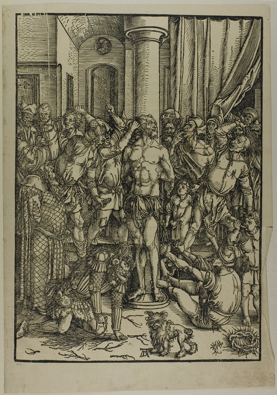 Büyük Tutkudan Kırbaçlanma by Albrecht Dürer