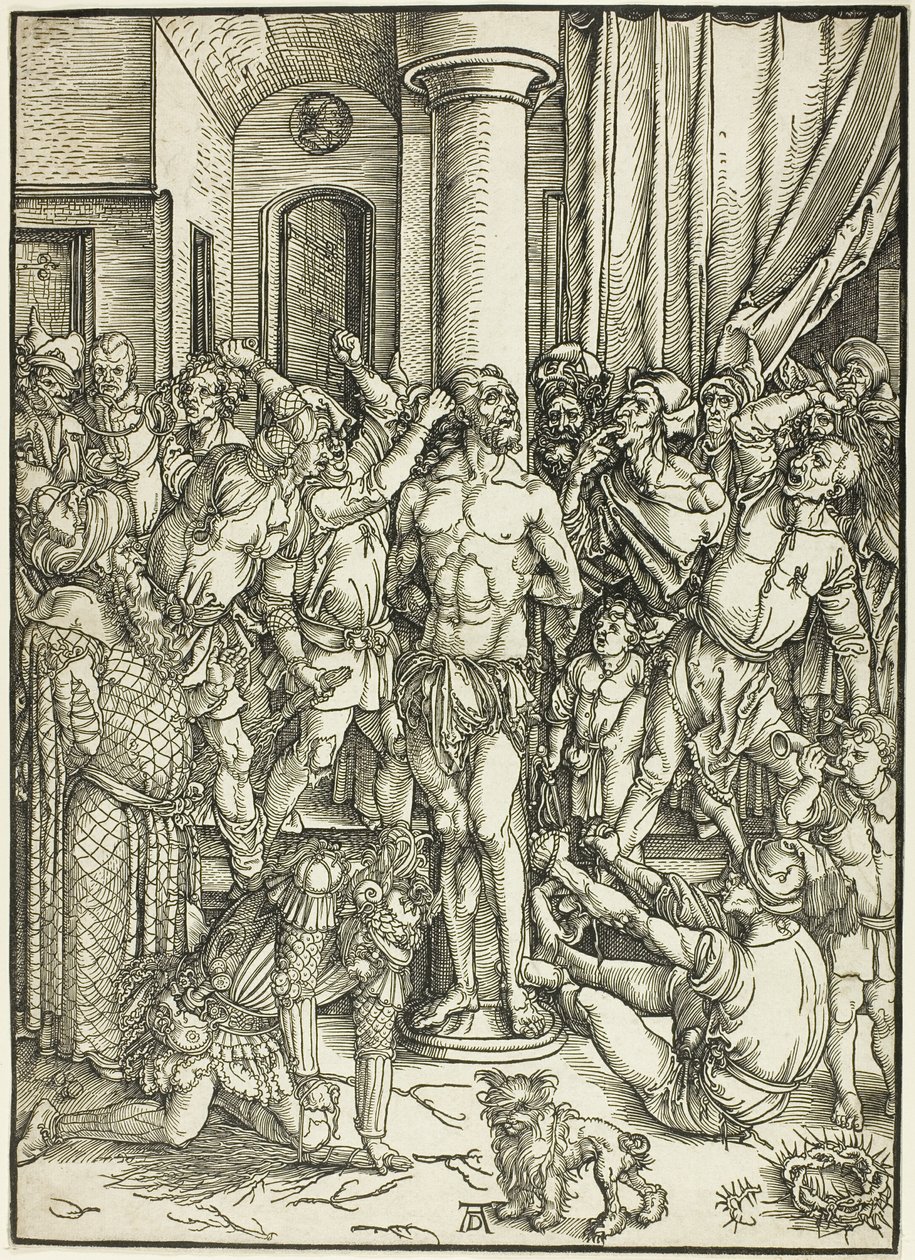 Büyük Tutkudan Kırbaçlanma by Albrecht Dürer