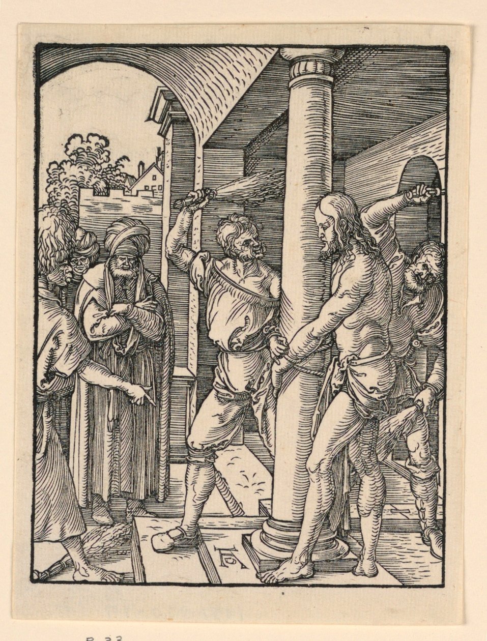 Küçük Tutku Serisinden Kırbaçlanma by Albrecht Dürer