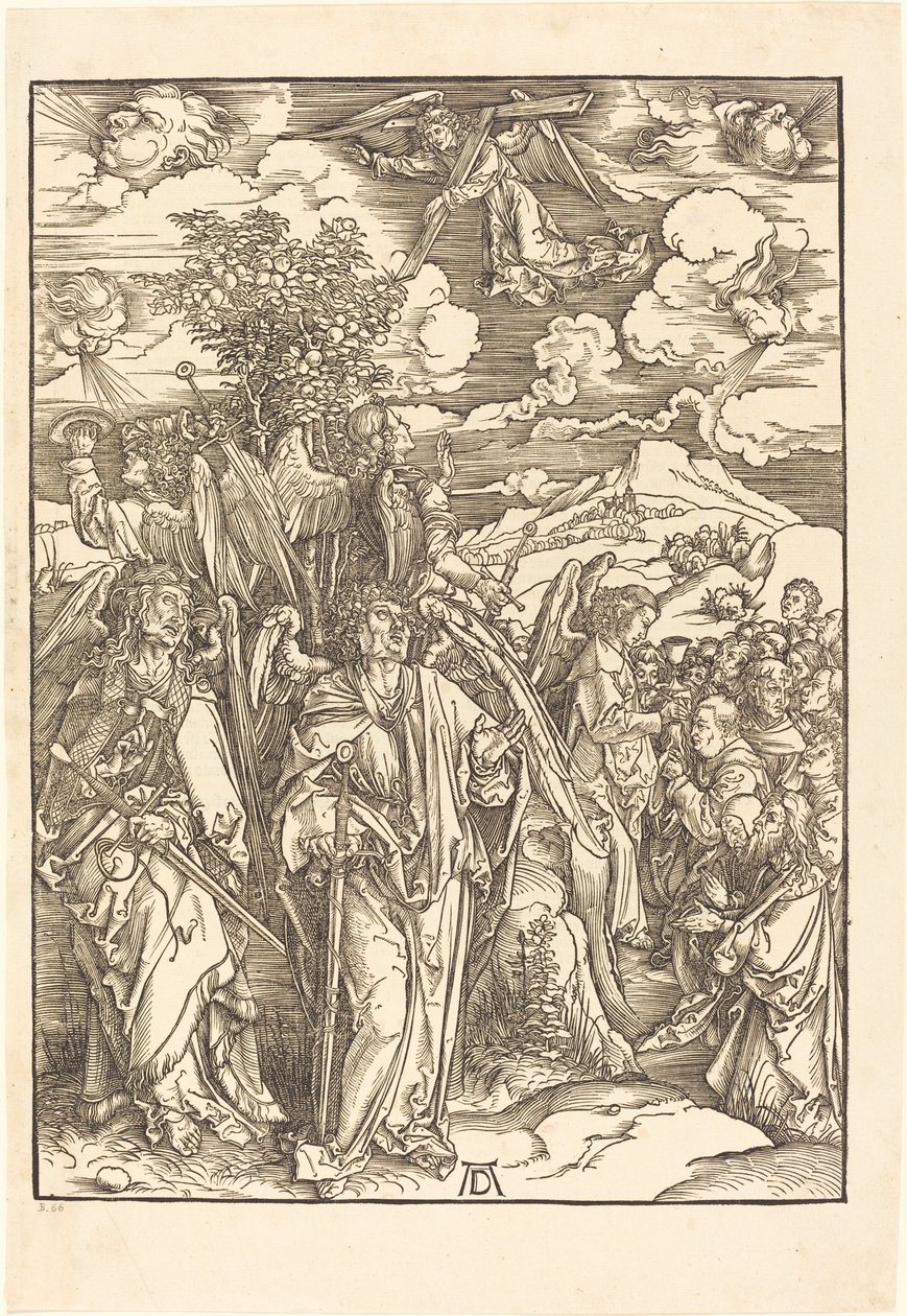 Rüzgarları Tutan Dört Melek by Albrecht Dürer