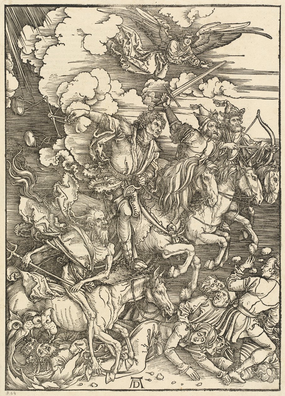 Dört atlı by Albrecht Dürer
