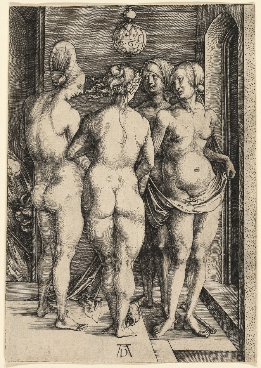 Dört Çıplak Kadın by Albrecht Dürer