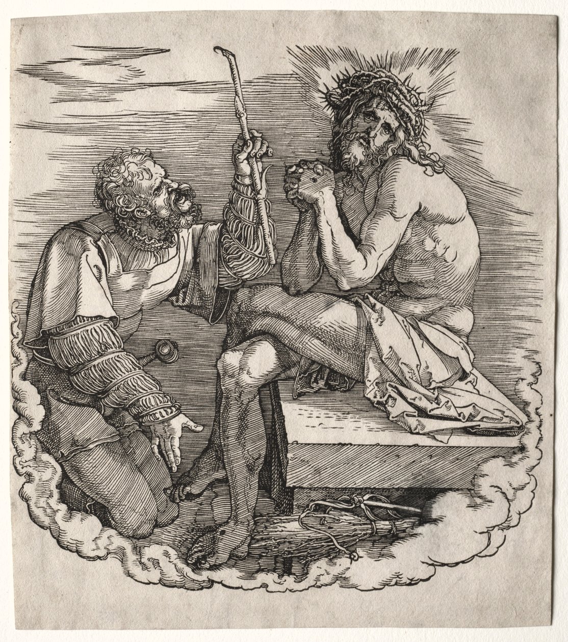 Büyük Tutku: Başlık Sayfası - İsa, Acıların Adamı. by Albrecht Dürer