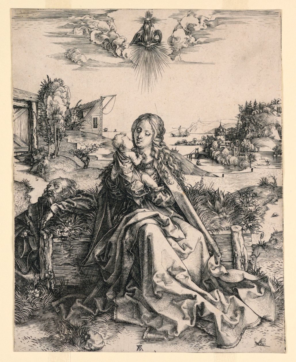 Kelebek ile Kutsal Aile by Albrecht Dürer