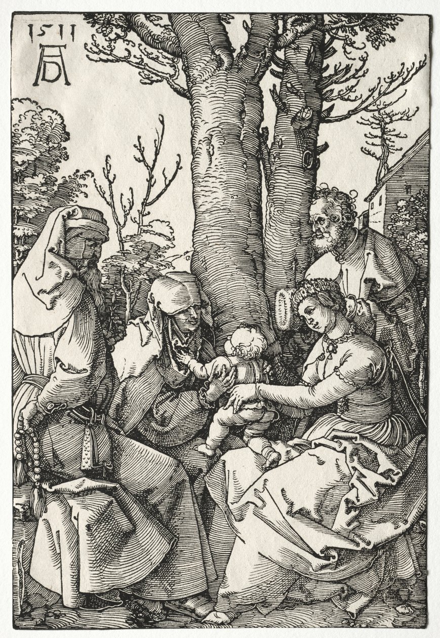 Joachim ve Anna ile Kutsal Aile by Albrecht Dürer
