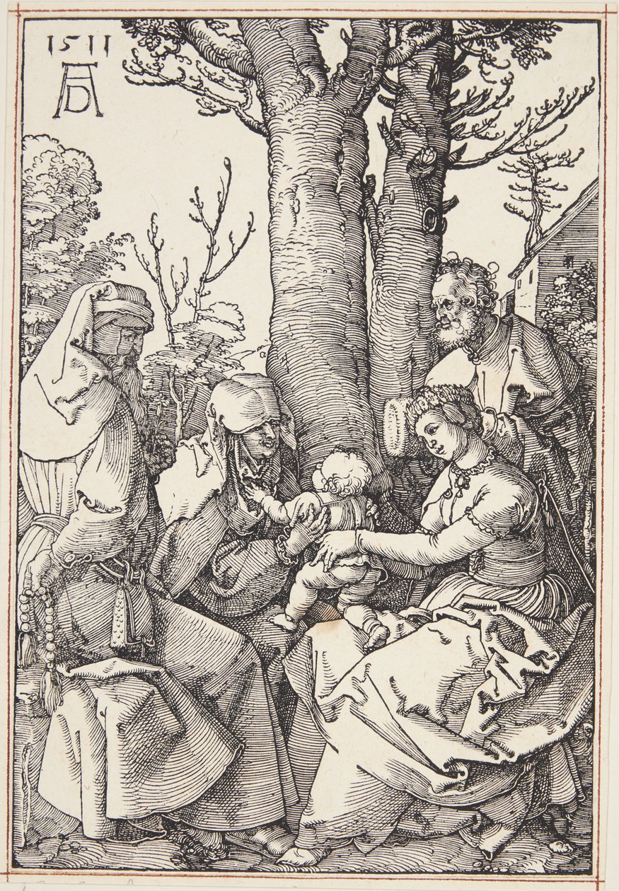 Joachim ve St. Anne ile Kutsal Aile by Albrecht Dürer